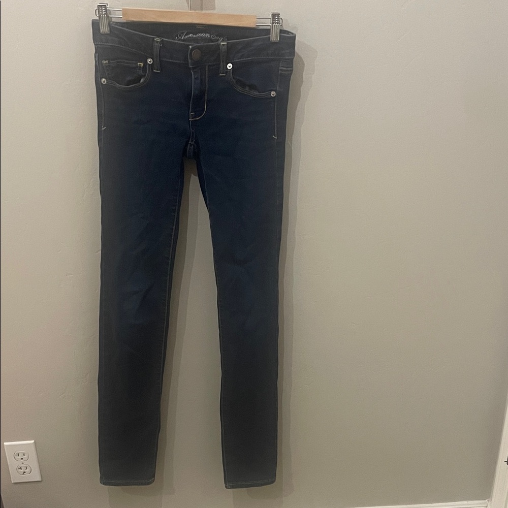 American Eagle Outfitters Dark Blue Skinny Jeans